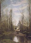 Jean Baptiste Camille  Corot L'eglise de Marissel (mk11) china oil painting artist